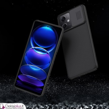 Nillkin Camshield dėklas su kameros apsauga - juodas (Xiaomi Poco X5 5G/Redmi Note 12 5G)